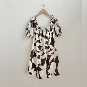 free people mila printed mini dress